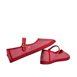 MARY JANE // STUDS SATIN PINK